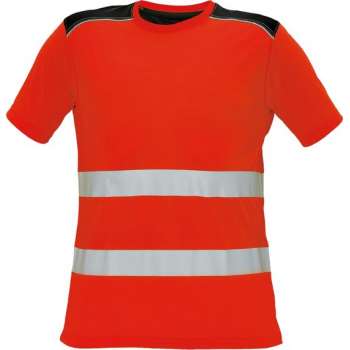 Knoxfield Signalisatie T-shirt HV - EN471 fluor rood, maat L