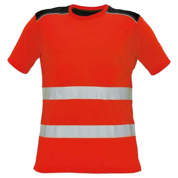 Knoxfield Signalisatie T-shirt HV - EN471 fluor rood, maat L Knoxfield Signalisatie T-shirt HV - EN471 fluor rood, maat L
