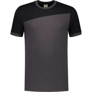 Tricorp T-shirt Bicolor Naden 102006 Donkergrijs / Zwart - Maat XS