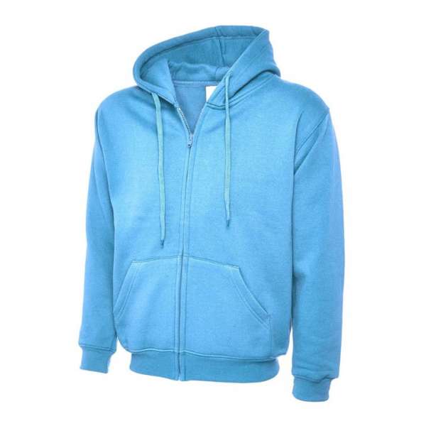 Uneek UC504 Sweater met rits Classic Hooded Zwart XL Uneek UC504 Sweater met rits Classic Hooded Zwart XL