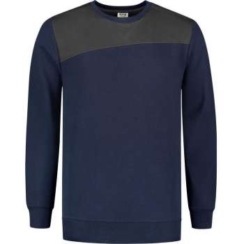 Tricorp Sweater Bicolor Naden 302013 Ink / Donkergrijs - Maat XL