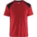 Blåkläder 3379-1042 T-shirt Bi-Colour Rood/Zwart maat 4XL