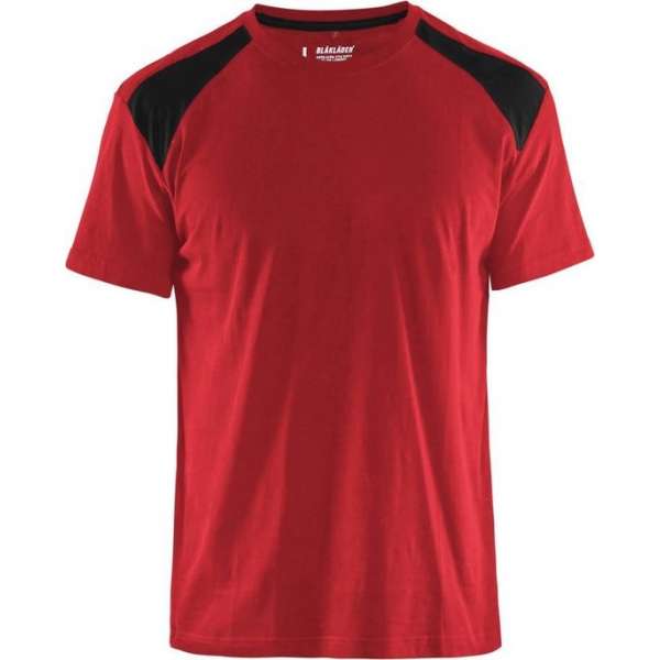 Blåkläder 3379-1042 T-shirt Bi-Colour Rood/Zwart maat 4XL Blåkläder 3379-1042 T-shirt Bi-Colour Rood/Zwart maat 4XL