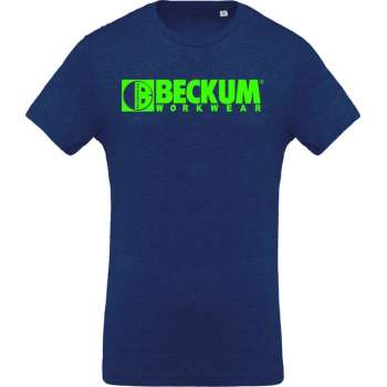 Beckum Workwear EBTS04 T-shirt met logo Ocean Blue 3XL