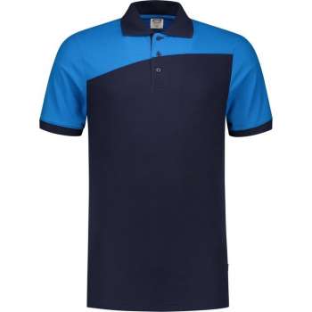 Tricorp Poloshirt Bicolor Naden 202006 Ink / Turquoise - Maat XL