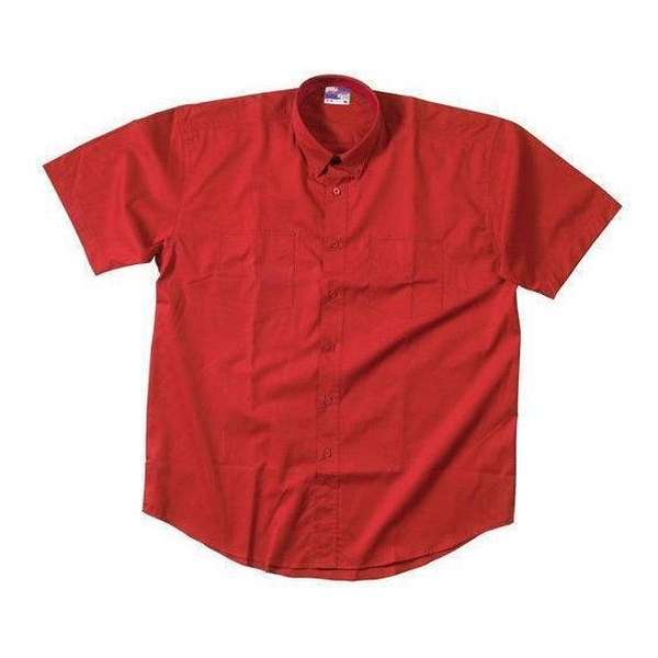 Tricorp OHK150 Overhemd - Korte mouw - Maat XL - Rood Tricorp OHK150 Overhemd - Korte mouw - Maat XL - Rood