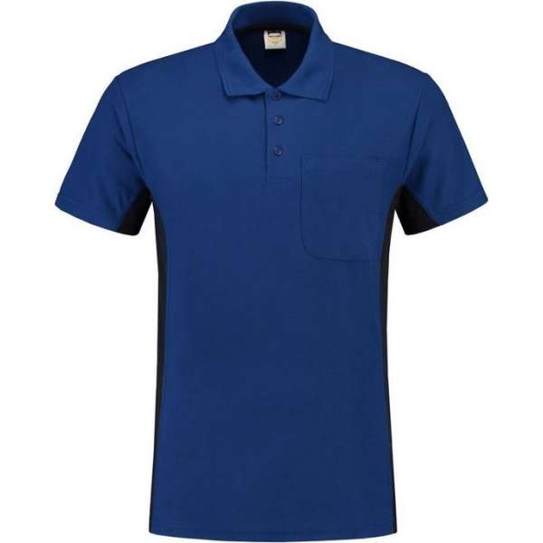 Tricorp poloshirt bi-color - Workwear - 202002 - koningsblauw / navy - Maat S Tricorp poloshirt bi-color - Workwear - 202002 - koningsblauw / navy - Maat S