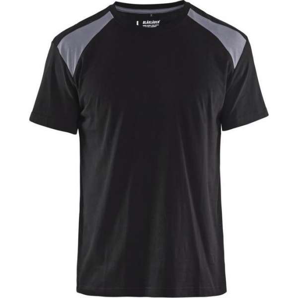 Blåkläder 3379-1042 T-shirt Bi-Colour Zwart/Grijs maat S Blåkläder 3379-1042 T-shirt Bi-Colour Zwart/Grijs maat S