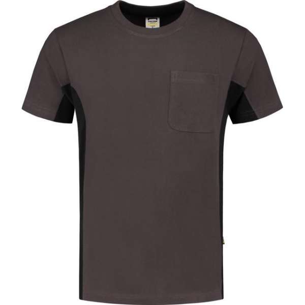 Tricorp T-shirt Bi-Color - Workwear - 102002 - Donkergrijs-Zwart - maat 7XL Tricorp T-shirt Bi-Color - Workwear - 102002 - Donkergrijs-Zwart - maat 7XL