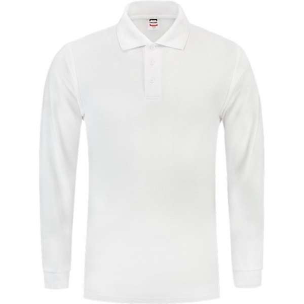 Tricorp Poloshirt lange mouw - Casual - 201009 - Wit - maat S Tricorp Poloshirt lange mouw - Casual - 201009 - Wit - maat S