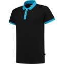 Tricorp polo bi-color fitted navy-koningsblauw PBF210 maat XXL