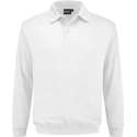 Indushirt polosweater biologisch katoen wit 3XL