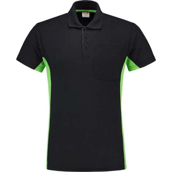 Tricorp Poloshirt Bi-Color - Workwear - 202002 - Navy-Limoengroen - maat S Tricorp Poloshirt Bi-Color - Workwear - 202002 - Navy-Limoengroen - maat S