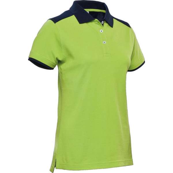 Santino Tivoli 2color Dames Polo-shirt (210g/m2) - Limegroen | Marine - XL