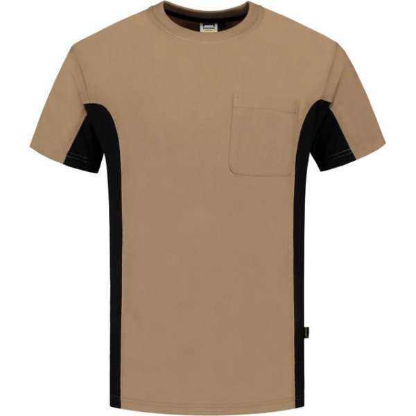 Tricorp t-shirt bi-color - Workwear - 102002 - khaki-zwart - maat M Tricorp t-shirt bi-color - Workwear - 102002 - khaki-zwart - maat M