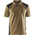 Blåkläder 3324-1050 Piqué Polo Khaki/Zwart maat 4XL