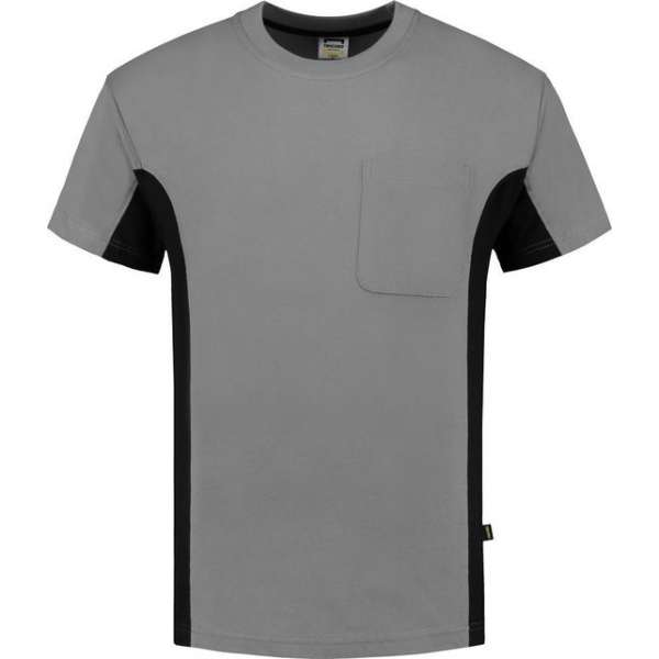Tricorp T-shirt Bi-Color - Workwear - 102002 - Grijs-Zwart - maat 7XL