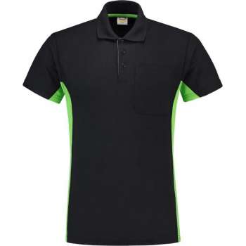 Tricorp Poloshirt Bi-Color - Workwear - 202002 - Navy-Limoengroen - maat 5XL