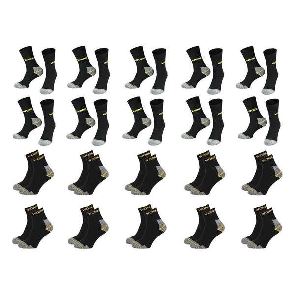 Work Werksokken Professional Multipack 20 Paar Maat 43/46 Work Werksokken Professional Multipack 20 Paar Maat 43/46