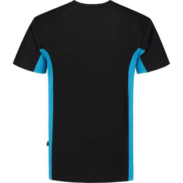 Tricorp T-shirt Bicolor Borstzak 102002 Zwart / Turquoise - Maat 5XL Tricorp T-shirt Bicolor Borstzak 102002 Zwart / Turquoise - Maat 5XL