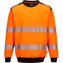 Portwest PW379 - PW3 Hi-Vis Sweatshirt met ronde hals Oranje/zwart Maat : S