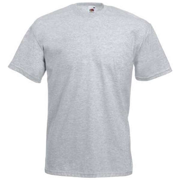 Fruit of the Loom T-shirt Valueweight, Grijs-Melee, Maat 5XL ( 5 stuks onbedrukt) Fruit of the Loom T-shirt Valueweight, Grijs-Melee, Maat 5XL ( 5 stuks onbedrukt)