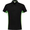 Tricorp Poloshirt Bi-Color - Workwear - 202002 - Zwart-Limoengroen - maat 5XL