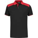 Santino Tivoli 2color Polo-shirt (210g/m2) - Zwart | Rood - XL