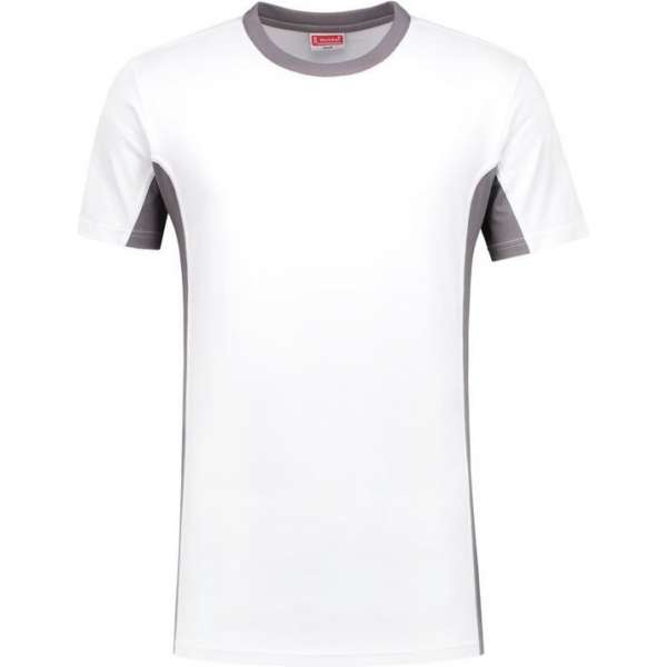 Workman T-Shirt Bi-Colour - 0408 wit / grijs - Maat L Workman T-Shirt Bi-Colour - 0408 wit / grijs - Maat L