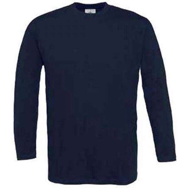 B & C Veiligheidskleding T-shirt navyblauw Exact 190LSL L langemouwen B & C Veiligheidskleding T-shirt navyblauw Exact 190LSL L langemouwen