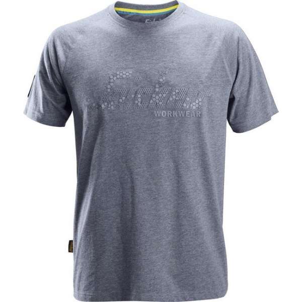 Snickers Workwear Logo T-shirt Blauw Grijs S Snickers Workwear Logo T-shirt Blauw Grijs S