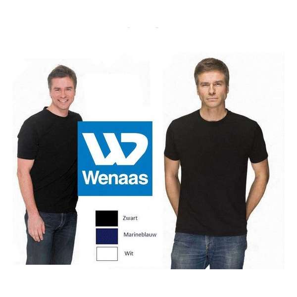Wenaas - Dubbelpak T-shirt heren slim fit - gekamde katoen met 8% elastaan 200 gr/m2 - (MALAGA) 35031 Marine Wenaas - Dubbelpak T-shirt heren slim fit - gekamde katoen met 8% elastaan 200 gr/m2 - (MALAGA) 35031 Marine