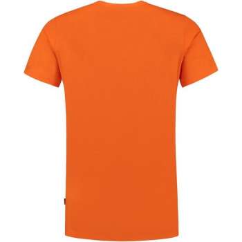 Tricorp T-shirt V Hals Slim Fit 101005 Oranje  - Maat L