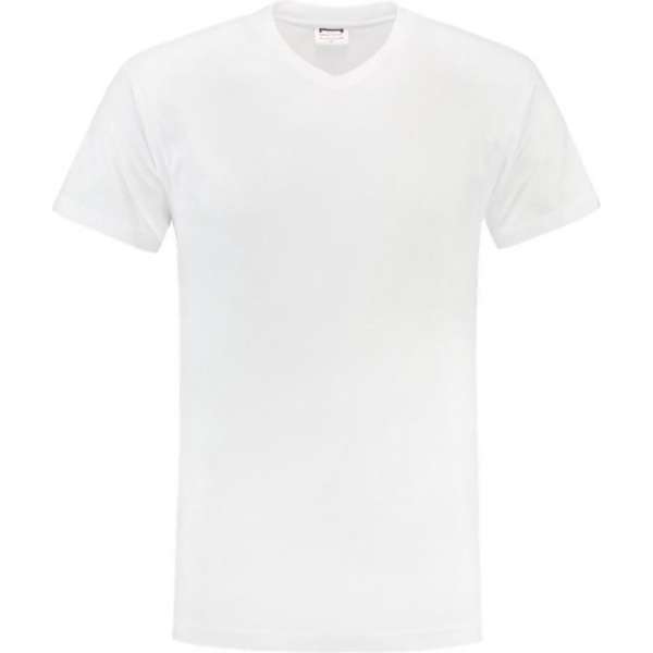 Tricorp T-shirt V-hals - Casual - 101007 - Wit - maat 7XL Tricorp T-shirt V-hals - Casual - 101007 - Wit - maat 7XL