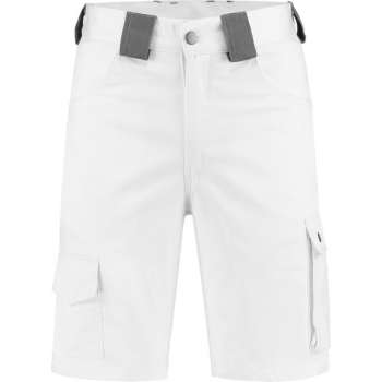 EM Workwear Bermuda / korte werkbroek schilder kat/pol wit maat 42