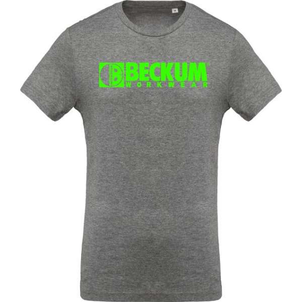 Beckum Workwear EBTS04 T-shirt met logo Grey Heather XL Beckum Workwear EBTS04 T-shirt met logo Grey Heather XL