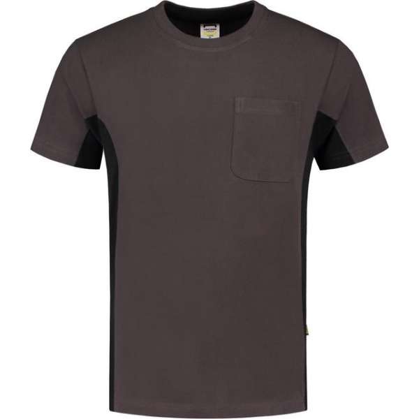 Tricorp T-shirt Bi-Color - Workwear - 102002 - Donkergrijs-Zwart - maat XS Tricorp T-shirt Bi-Color - Workwear - 102002 - Donkergrijs-Zwart - maat XS