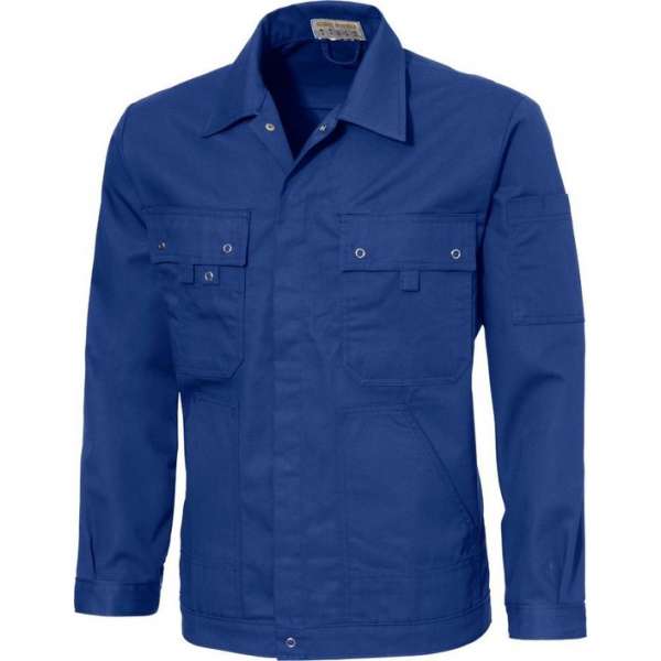 Ultimate Workwear - Standaard werkjas/jack (battledress) KAPRUN- Polykatoen 245gr/m2 - Blauw (Kobalt/Royal Blue) Ultimate Workwear - Standaard werkjas/jack (battledress) KAPRUN- Polykatoen 245gr/m2 - Blauw (Kobalt/Royal Blue)