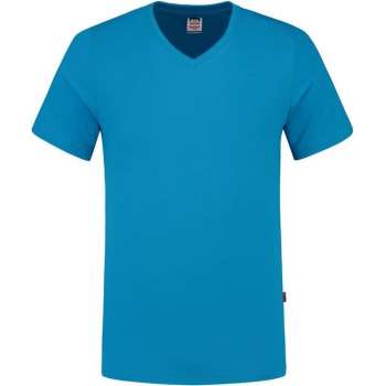 Tricorp T-shirt V Hals Slim Fit 101005 Turquoise - Maat M