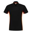 Tricorp poloshirt - 202002 bi-color - Zwart / Oranje- Maat S