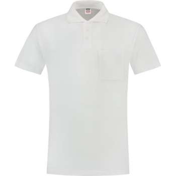 Tricorp Poloshirt borstzak - Casual - 201011 - Wit - maat XS