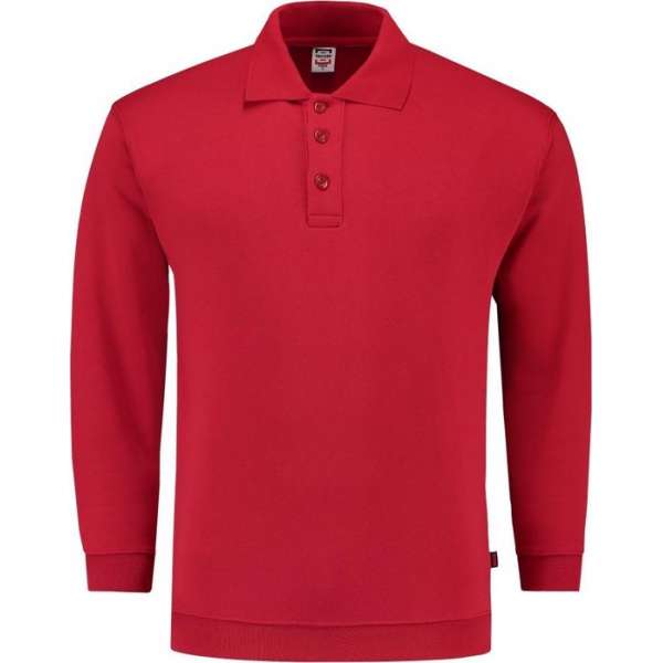 Tricorp Polosweater boord - Casual - 301005 - Rood - maat XL Tricorp Polosweater boord - Casual - 301005 - Rood - maat XL