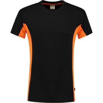 Tricorp bi-color t-shirt - Workwear - 102002 - zwart-oranje - maat  4XL