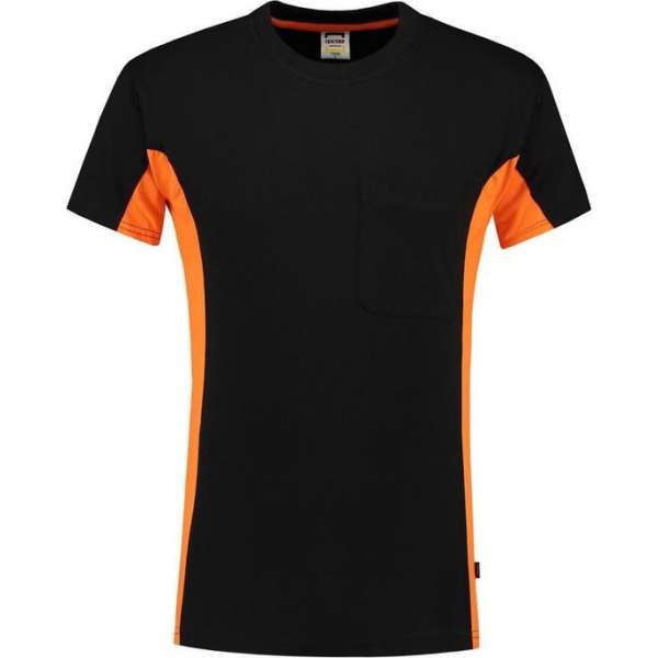 Tricorp bi-color t-shirt - Workwear - 102002 - zwart-oranje - maat 4XL Tricorp bi-color t-shirt - Workwear - 102002 - zwart-oranje - maat 4XL