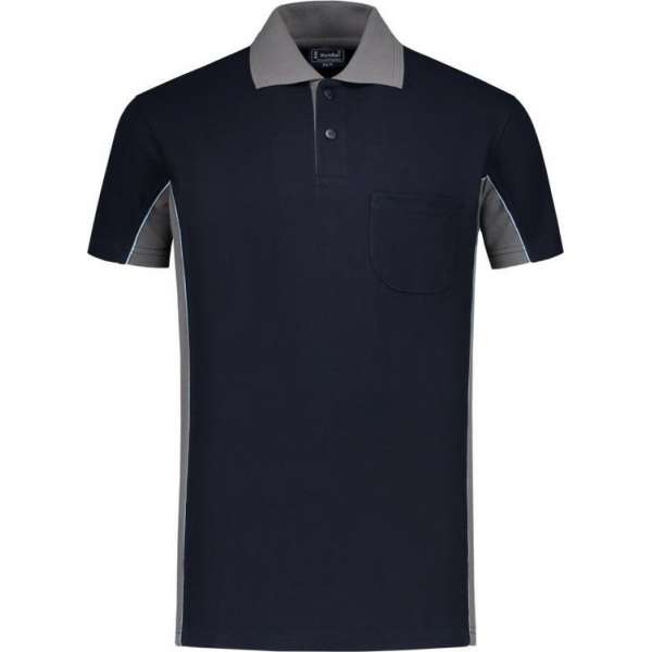 Workman Poloshirt Bi-Colour - 1402 navy / grijs - Maat 3 XL Workman Poloshirt Bi-Colour - 1402 navy / grijs - Maat 3 XL