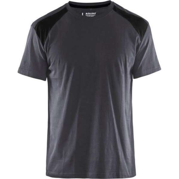 Werkshirt Blåkläder Bi-Colour Medium grijs/Zwart - maat M Werkshirt Blåkläder Bi-Colour Medium grijs/Zwart - maat M