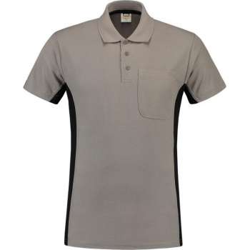 Tricorp Poloshirt Bi-Color - Workwear - 202002 - Grijs-Zwart - maat XS