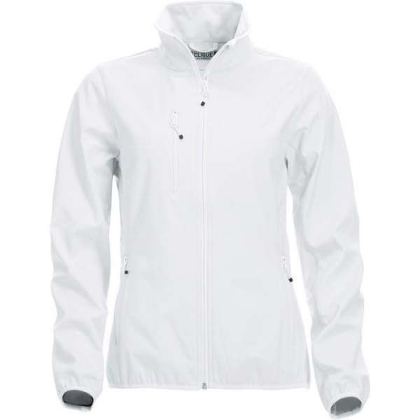 Clique Basic Softshell Jas Dames Wit maat XS Clique Basic Softshell Jas Dames Wit maat XS