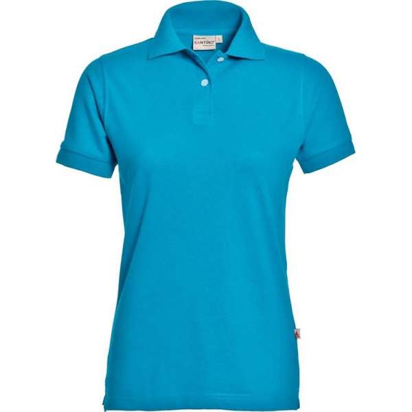 Santino Ricardo Dames Polo-shirt korte mouwen - M - Bedrukking - Marine Santino Ricardo Dames Polo-shirt korte mouwen - M - Bedrukking - Marine