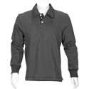 T'RIFFIC® SOLID Polosweater Brushed inside 80/20% katoen/polyester antraciet size L